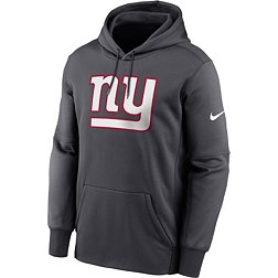 Nike Men's New York Giants Logo Therma-FIT Anthracite Pullover Hoodie