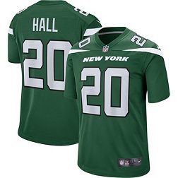 Nike Men's New York Jets Breece Hall #20 Green Game Jersey