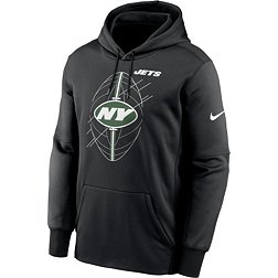Nike Men's New York Jets Icon Therma-FIT Black Pullover Hoodie