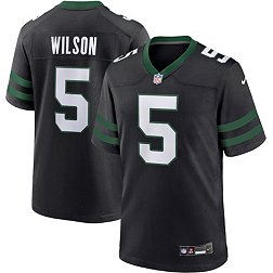 Nike Men's New York Jets Garrett Wilson #5 Alternate Black Game Jersey