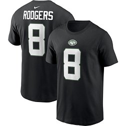 Nike Men's New York Jets Aaron Rodgers Black T-Shirt