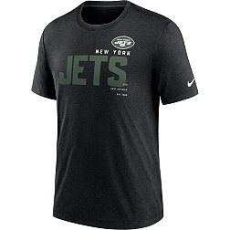 Nike Men's New York Jets Team Name Heather Black Tri-Blend T-Shirt