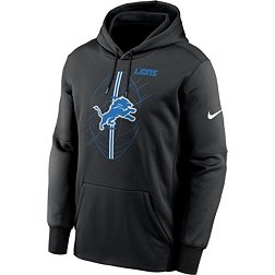 Nike Men's Detroit Lions Icon Therma-FIT Black Pullover Hoodie