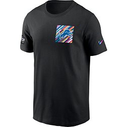 Nike Men's Detroit Lions 2023 Crucial Catch Sideline Black T-Shirt