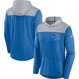 Nike Men's Detroit Lions Alternate Blue Hooded Long Sleeve T-Shirt