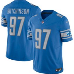Nike Men's Detroit Lions Aidan Hutchinson #97 Vapor F.U.S.E. Limited Blue Jersey