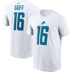 Nike Men's Detroit Lions Jared Goff #16 White T-Shirt