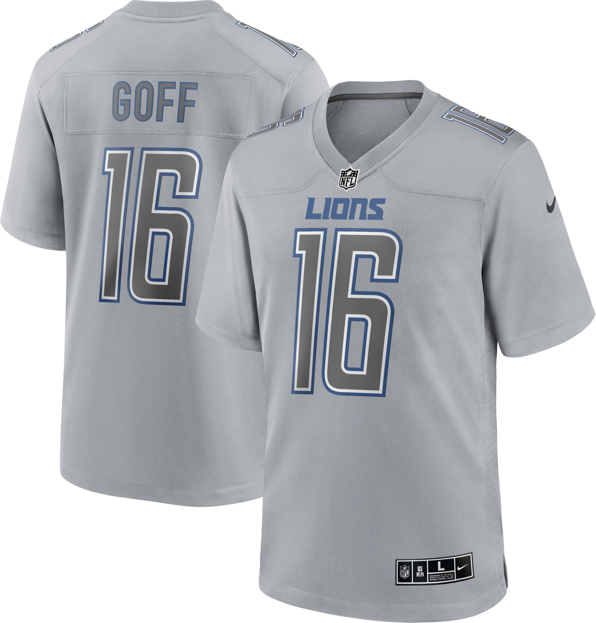 Detroit Lions No16 Jared Goff Black Men's Stitched Limited 2016 Salute to Service Jersey