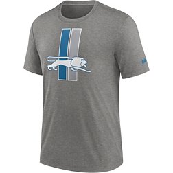 Nike Men's Detroit Lions Rewind Logo Dark Grey Heather T-Shirt