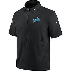 Nike Men's Detroit Lions Sideline Coach Black Short-Sleeve Jacket