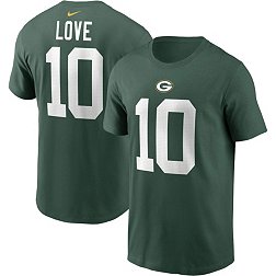 Nike Men's Green Bay Packers Jordan Love #10 Green T-Shirt