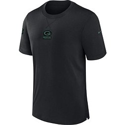 Nike Men's Green Bay Packers Sideline Player Black T-Shirt