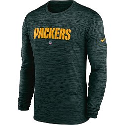 Nike Men's Green Bay Packers Sideline Velocity Green Long Sleeve T-Shirt