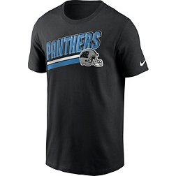 Nike Men's Carolina Panthers Blitz Helmet Black T-Shirt
