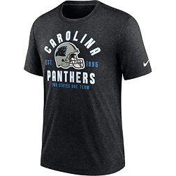 Nike Men's Carolina Panthers Blitz Stacked Black Heather T-Shirt