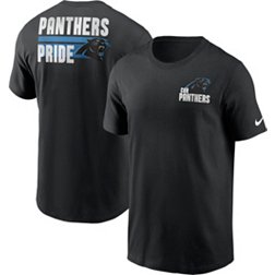 Nike Men's Carolina Panthers Blitz Back Slogan Black T-Shirt