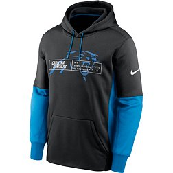 Nike Men's Carolina Panthers Overlap Black Pullover Hoodie