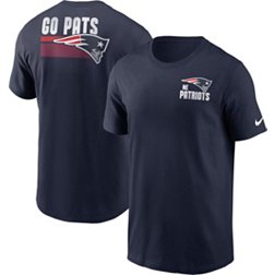 Nike Men's New England Patriots Blitz Back Slogan Navy T-Shirt