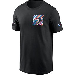 Nike Men's New England Patriots 2023 Crucial Catch Sideline Black T-Shirt