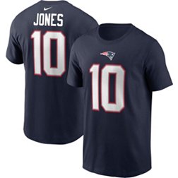 Nike Men's New England Patriots Mac Jones #10 Navy T-Shirt