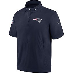 Nike Men's New England Patriots Sideline Coach Navy Short-Sleeve Jacket
