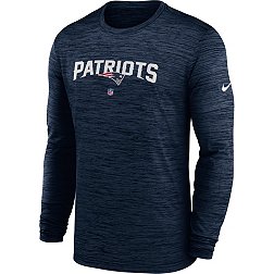 Nike Men's New England Patriots Sideline Velocity Navy Long Sleeve T-Shirt