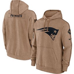 Nike Men's New England Patriots 2023 Salute to Service Brown Hoodie