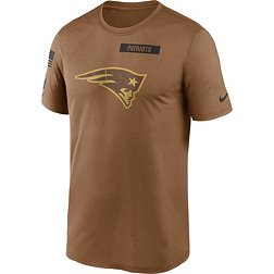 Nike Men's New England Patriots 2023 Salute to Service Brown Legend T-Shirt