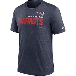 Nike Men's New England Patriots Team Name Heather Navy Tri-Blend T-Shirt