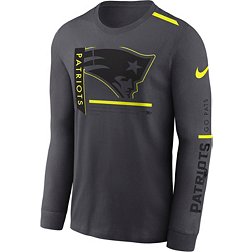 Nike Men's New England Patriots 2023 Volt Dri-FIT Anthracite Long Sleeve T-Shirt