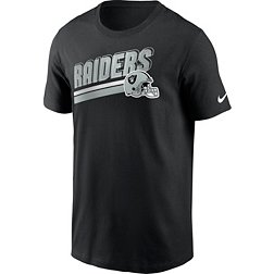 Nike Men's Las Vegas Raiders Blitz Helmet Black T-Shirt