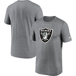 Nike Men's Las Vegas Raiders Legend Logo Heather Grey T-Shirt