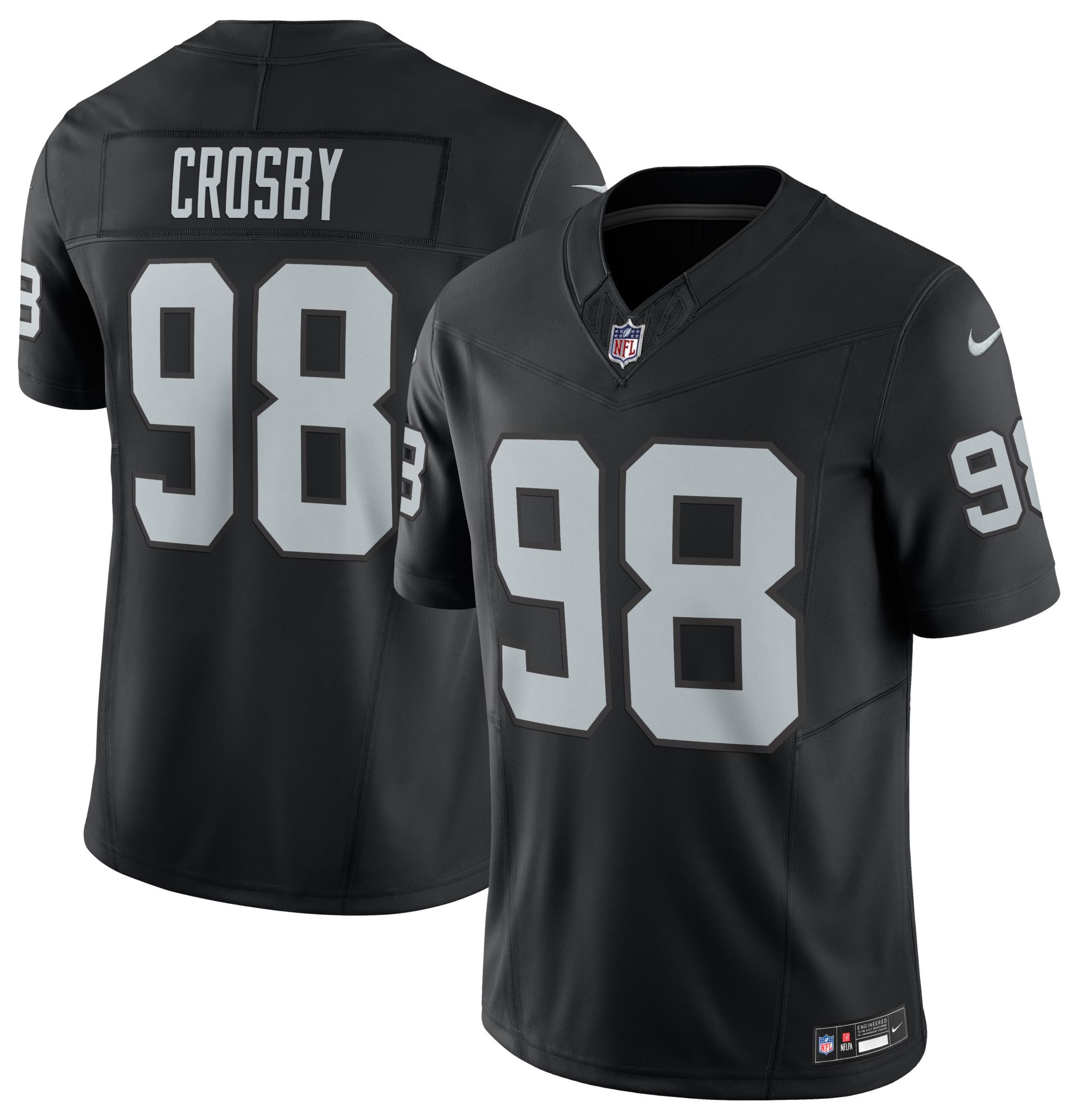 Nike Men's Las Vegas Raiders Maxx Crosby #98 Vapor F.U.S.E. Black Limited Jersey