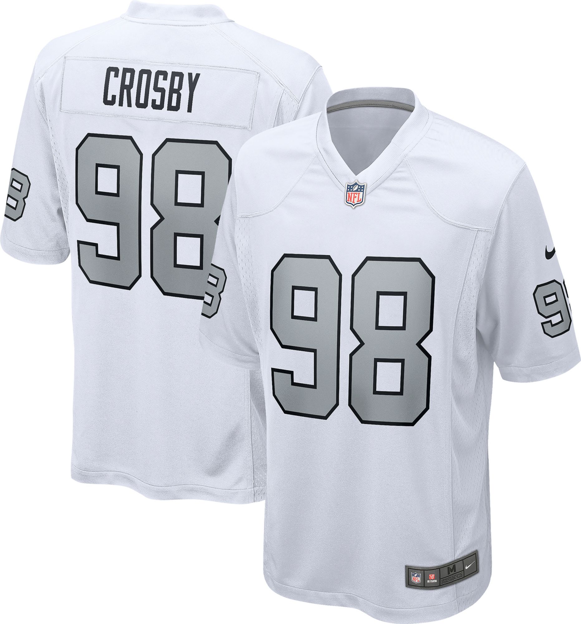 Nike Men's Las Vegas Raiders Maxx Crosby #98 Alternate White Game Jersey