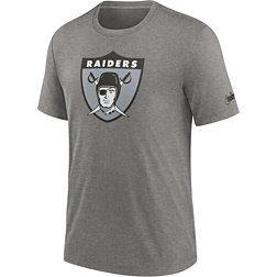 Nike Men's Las Vegas Raiders Rewind Logo Dark Grey Heather T-Shirt