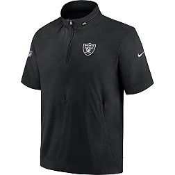 Nike Men's Las Vegas Raiders Sideline Coach Black Short-Sleeve Jacket
