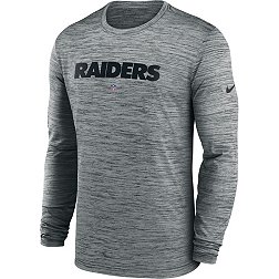 Nike Men's Los Angeles Raiders Sideline Velocity Dark Grey Heather Long Sleeve T-Shirt