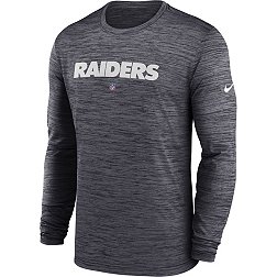 Nike Men's Los Angeles Raiders Sideline Velocity Black Long Sleeve T-Shirt