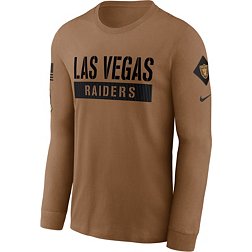 Nike Men's Las Vegas Raiders 2023 Salute to Service Brown Long Sleeve T-Shirt
