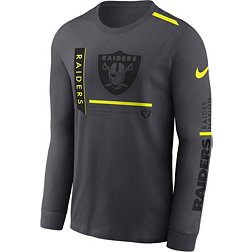 Nike Men's Las Vegas Raiders 2023 Volt Dri-FIT Anthracite Long Sleeve T-Shirt