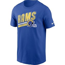 Nike Men's Los Angeles Rams Blitz Helmet Royal T-Shirt