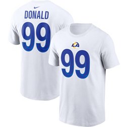 Nike Men's Los Angeles Rams Aaron Donald #99 White T-Shirt