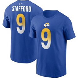 Men's Nike Matthew Stafford Royal Los Angeles Rams Super Bowl LVI Game Patch Jersey Size: 3XL