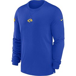 Nike Men's Los Angeles Rams Sideline Player Royal Long Sleeve T-Shirt