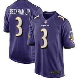 Nike Men's Baltimore Ravens Odell Beckham Jr. #3 Purple Game Jersey