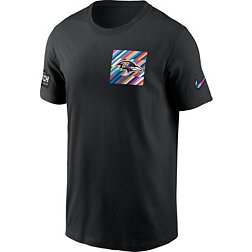 Nike Men's Baltimore Ravens 2023 Crucial Catch Sideline Black T-Shirt