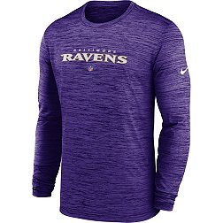 Nike Men's Baltimore Ravens Sideline Velocity Purple Long Sleeve T-Shirt