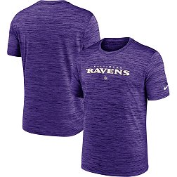 Nike Men's Baltimore Ravens Sideline Velocity Purple T-Shirt