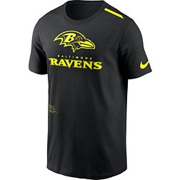 Nike Men's Baltimore Ravens 2023 Volt Black T-Shirt