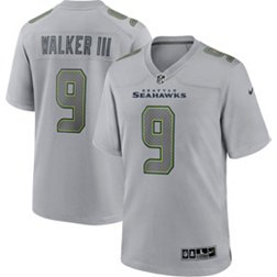 Nike Men's Seattle Seahawks Kenneth Walker #9 Atmosphere Grey Game Jersey